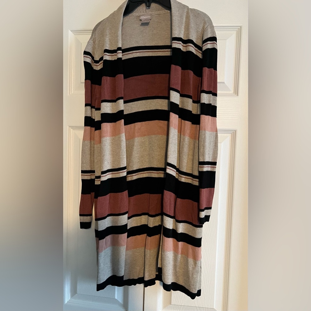 Chicos size 1  multicolored cardigan.